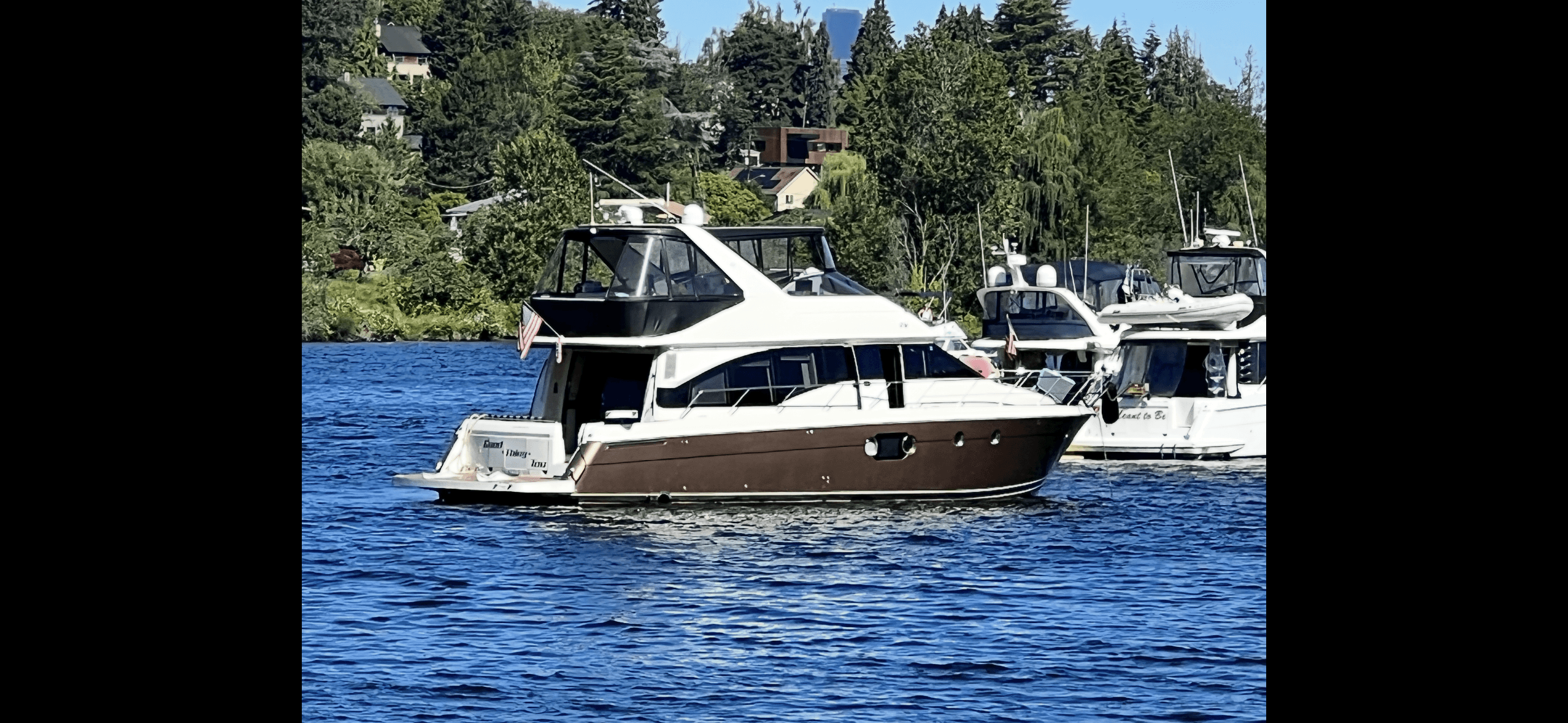 lake washington boat rental. 54 carver voyger